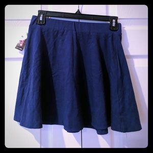 Navy Blue Mini Skirt